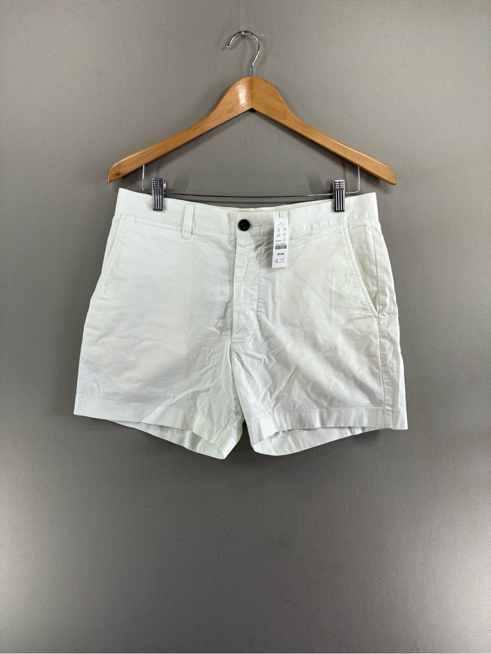 J. Crew Shorts Mens 30 White Portsider Short 5 Inch Inseam Oarsman Chino NEW